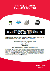Sicherung TAR Dateien der Swissbit SD-Karte