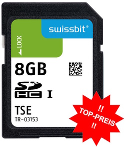 TSE SD-WORM-Karte swissbit - für Sharp-Kassenmodelle - Lizenz-Ablaufdatum 10/2027 - Lizenz-Laufzeit mindestens 3 Jahre + 6 Monate