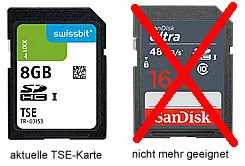 Unterschied TSE-Karte und normale SD-Karte Unterschied TSE-Karte und normale SD-Karte